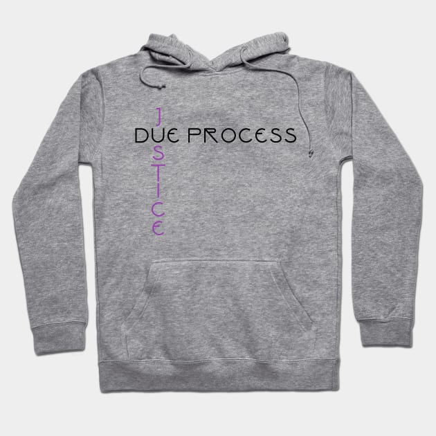 Due Process / Justice Hoodie by ericamhf86